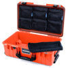 Pelican 1535 Air Case, Orange with Black Handles & Latches 7-Piece Removable Mesh Pouches Only ColorCase 015350-0700-150-111