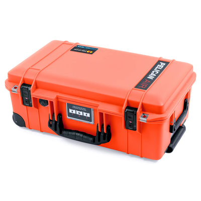 Pelican 1535 Air Case, Orange with Black Handles, TSA Locking Latches & Trolley