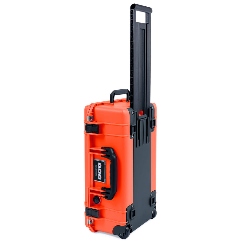 Pelican 1535 Air Case, Orange with Black Handles, Latches & Trolley