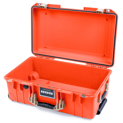 Pelican 1535 Air Case, Orange with Desert Tan Handles & Latches