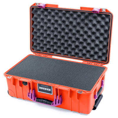 Pelican 1535 Air Case, Orange with Magenta Handles & Latches