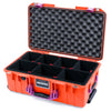 Pelican 1535 Air Case, Orange with Magenta Handles & Latches