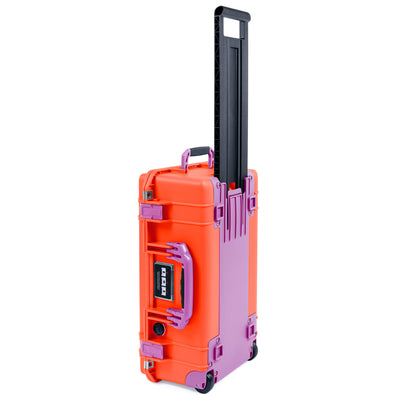 Pelican 1535 Air Case, Orange with Magenta Handles, Latches & Trolley