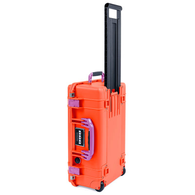 Pelican 1535 Air Case, Orange with Magenta Handles & Latches ColorCase