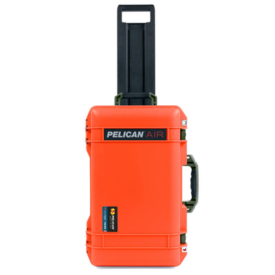 Pelican 1535 Air Case, Orange with OD Green Handles & Latches ColorCase