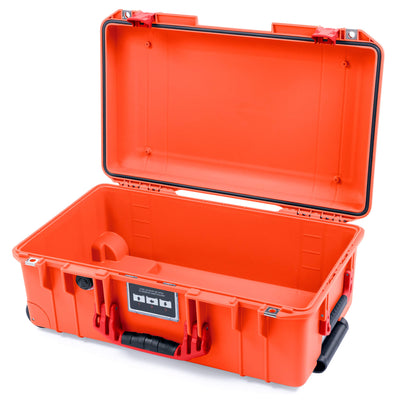 Pelican 1535 Air Case, Orange with Red Handles & Latches