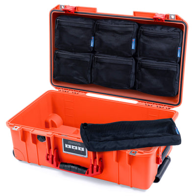 Pelican 1535 Air Case, Orange with Red Handles & Latches