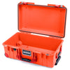 Pelican 1535 Air Case, Orange with Red Handles, Latches & Trolley