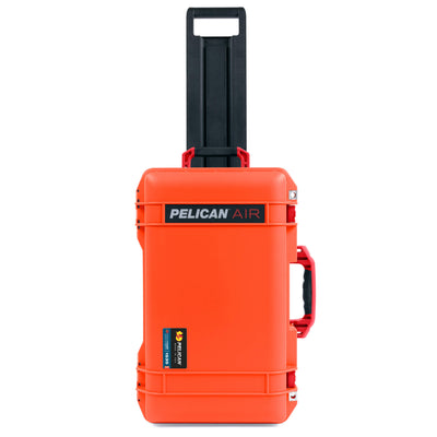 Pelican 1535 Air Case, Orange with Red Handles, Latches & Trolley