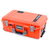 Pelican 1535 Air Case, Orange with Silver Handles & Latches ColorCase