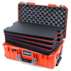 Pelican 1535 Air Case, Orange with Silver Handles & Latches