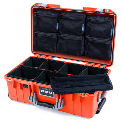 Pelican 1535 Air Case, Orange with Silver Handles & Latches