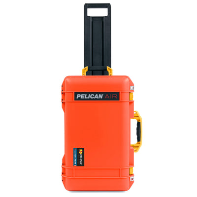 Pelican 1535 Air Case, Orange with Yellow Handles & Latches ColorCase