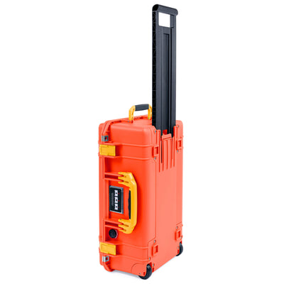 Pelican 1535 Air Case, Orange with Yellow Handles & Latches ColorCase