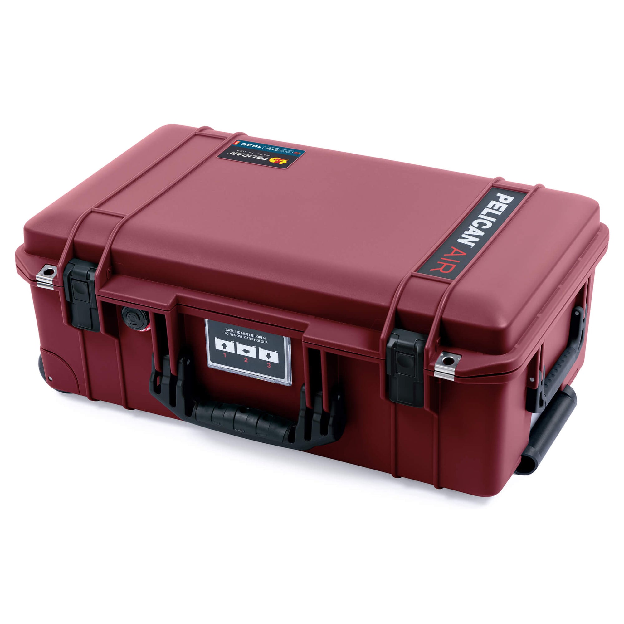 Pelican 1535 Air Case, Oxblood with Black Handles & Latches