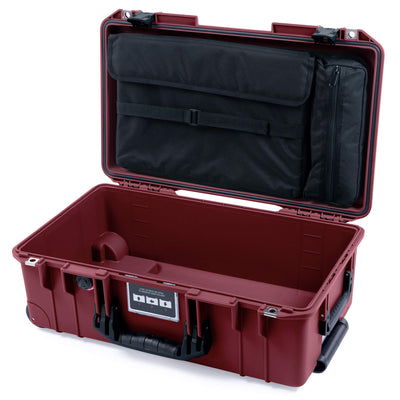 Pelican 1535 Air Case, Oxblood with Black Handles & Latches Laptop Computer Lid Pouch Only ColorCase 015350-0200-510-111