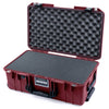 Pelican 1535 Air Case, Oxblood with Black Handles & TSA Locking Latches Pick & Pluck Foam with Convoluted Lid Foam ColorCase 015350-0001-510-L10