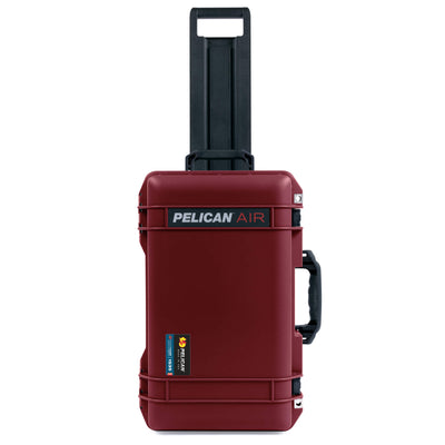 Pelican 1535 Air Case, Oxblood with Black Handles, TSA Locking Latches & Trolley ColorCase