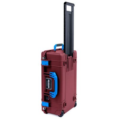 Pelican 1535 Air Case, Oxblood with Blue Handles & Latches ColorCase