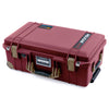 Pelican 1535 Air Case, Oxblood with Dark Desert Dirt Handles, Latches & Trolley ColorCase