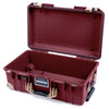 Pelican 1535 Air Case, Oxblood with Desert Tan Handles, Latches & Trolley