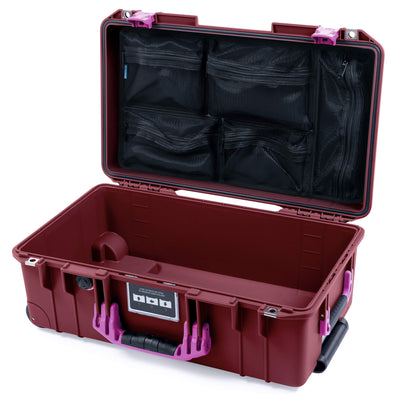 Pelican 1535 Air Case, Oxblood with Magenta Handles & Latches