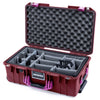 Pelican 1535 Air Case, Oxblood with Magenta Handles & Latches