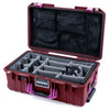 Pelican 1535 Air Case, Oxblood with Magenta Handles & Latches