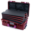 Pelican 1535 Air Case, Oxblood with Magenta Handles & Latches