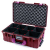 Pelican 1535 Air Case, Oxblood with Magenta Handles & Latches