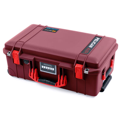 Pelican 1535 Air Case, Oxblood with Red Handles & Latches ColorCase