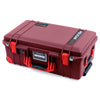 Pelican 1535 Air Case, Oxblood with Red Handles, Latches & Trolley ColorCase