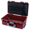 Pelican 1535 Air Case, Oxblood with Silver Handles & Latches Laptop Computer Lid Pouch Only ColorCase 015350-0200-510-181