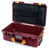 Pelican 1535 Air Case, Oxblood with Yellow Handles & Latches Laptop Computer Lid Pouch Only ColorCase 015350-0200-510-241