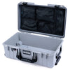 Pelican 1535 Air Case, Silver with Black Handles & Latches Mesh Lid Organizer Only ColorCase 015350-0100-180-111