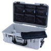 Pelican 1535 Air Case, Silver with Black Handles & Latches 7-Piece Removable Mesh Pouches Only ColorCase 015350-0700-180-111