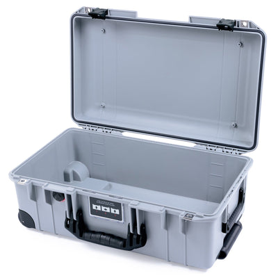 Pelican 1535 Air Case, Silver with Black Handles, Latches & Trolley None (Case Only) ColorCase 015350-0000-180-111-110