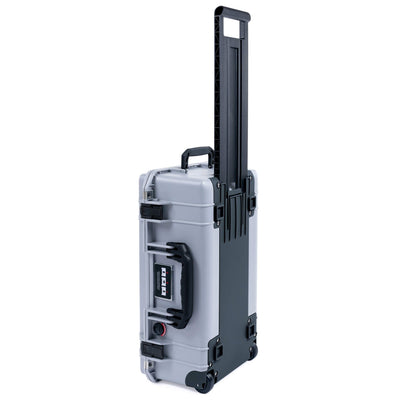 Pelican 1535 Air Case, Silver with Black Handles, Latches & Trolley ColorCase