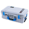 Pelican 1535 Air Case, Silver with Blue Handles & Latches ColorCase