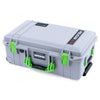 Pelican 1535 Air Case, Silver with Lime Green Handles & Latches ColorCase