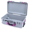 Pelican 1535 Air Case, Silver with Magenta Handles & Latches None (Case Only) ColorCase 015350-0000-180-401