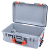 Pelican 1535 Air Case, Silver with Orange Handles & Latches None (Case Only) ColorCase 015350-0000-180-151