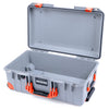 Pelican 1535 Air Case, Silver with Orange Handles, Latches & Trolley None (Case Only) ColorCase 015350-0000-180-151-150