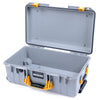 Pelican 1535 Air Case, Silver with Yellow Handles & Latches None (Case Only) ColorCase 015350-0000-180-241