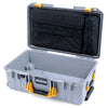 Pelican 1535 Air Case, Silver with Yellow Handles & Latches Laptop Computer Lid Pouch Only ColorCase 015350-0200-180-241