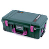 Pelican 1535 Air Case, Trekking Green with Magenta Handles & Latches