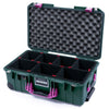 Pelican 1535 Air Case, Trekking Green with Magenta Handles & Latches