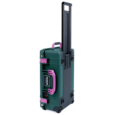 Pelican 1535 Air Case, Trekking Green with Magenta Handles & Latches