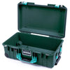 Pelican 1535 Air Case, Trekking Green with Teal Handles & Latches