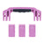 Pelican 1555 Air Replacement Handle & Latches, Magenta (Set of 1 Handle, 3 Latches) ColorCase 